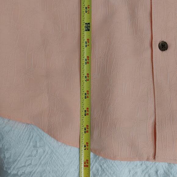 Carribbean Palm Paradise Jacquard Boxy Camp shirt Men's Shirt Resort Wear - Picture 4 of 11